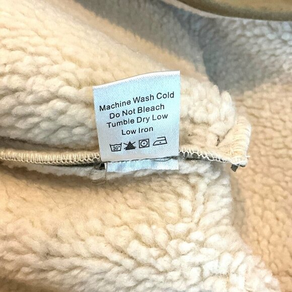 NWT Tuckernuck French Gray Suede Thayer Coat Size M Faux Sherpa Collar - Picture 11 of 11